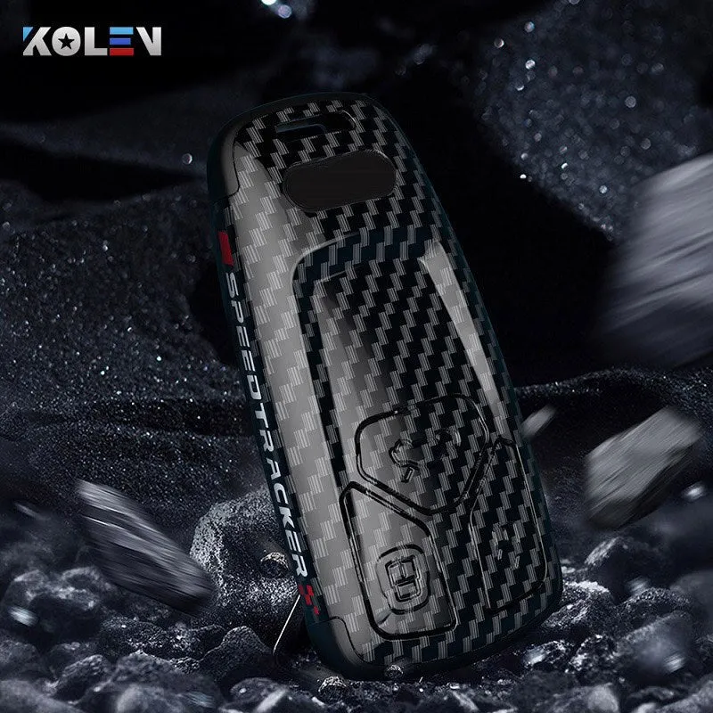 ABS Carbon Fiber Style Car Key Case Cover Shell Fob For A3 A4 A5 C5 C6 8P 8L B6 B7 B8 Q3 Q5 Q7 A6 A7 4M 8S B9 A8 Q8 C8 TT