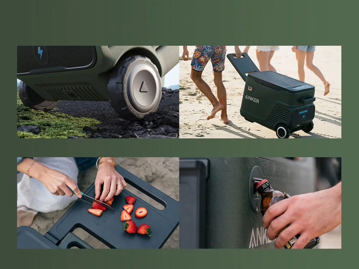 Anker EverFrost Portable Cooler <b>30</b> with New 299Wh Battery, Powered by AC/DC/Solar（oso）