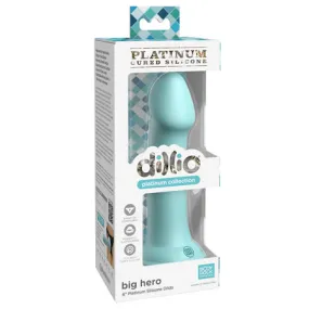 Dillio Platinum 6' Big Hero Silicone Dildo - Teal