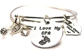 I Love My CPA Expandable Bangle Bracelet Set