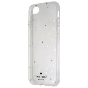 Kate Spade Hardshell Case for Apple iPhone 8 / iPhone 7 - Clear/Gold Dots/Gems