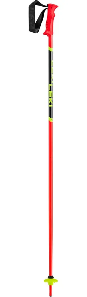 Leki Racing Kids Ski Pole 105 Cm Black, Red Aluminium