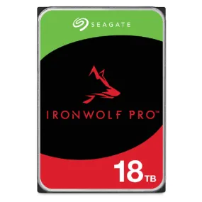 Seagate Ironwolf Pro St18000nt001 - Hard Drive - 18 Tb - Internal - 3.5" - Sata 6Gb/S - 7200 Rpm - Buffer: 256 Mb - With