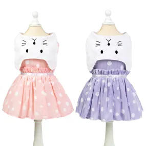 Summer pet clothing cat skirt