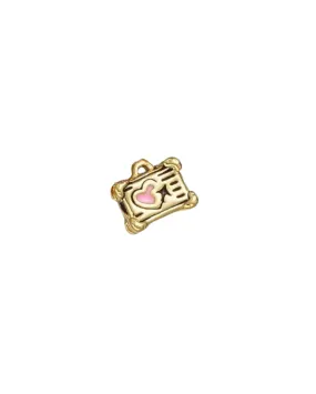 Tiny Gold Suitcase Charm